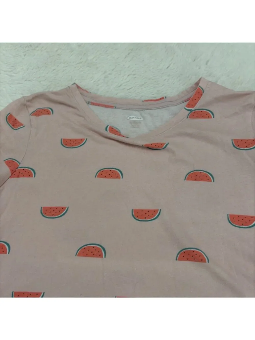 Old Navy Girls Softest Tee XL 14 Pink Watermelon